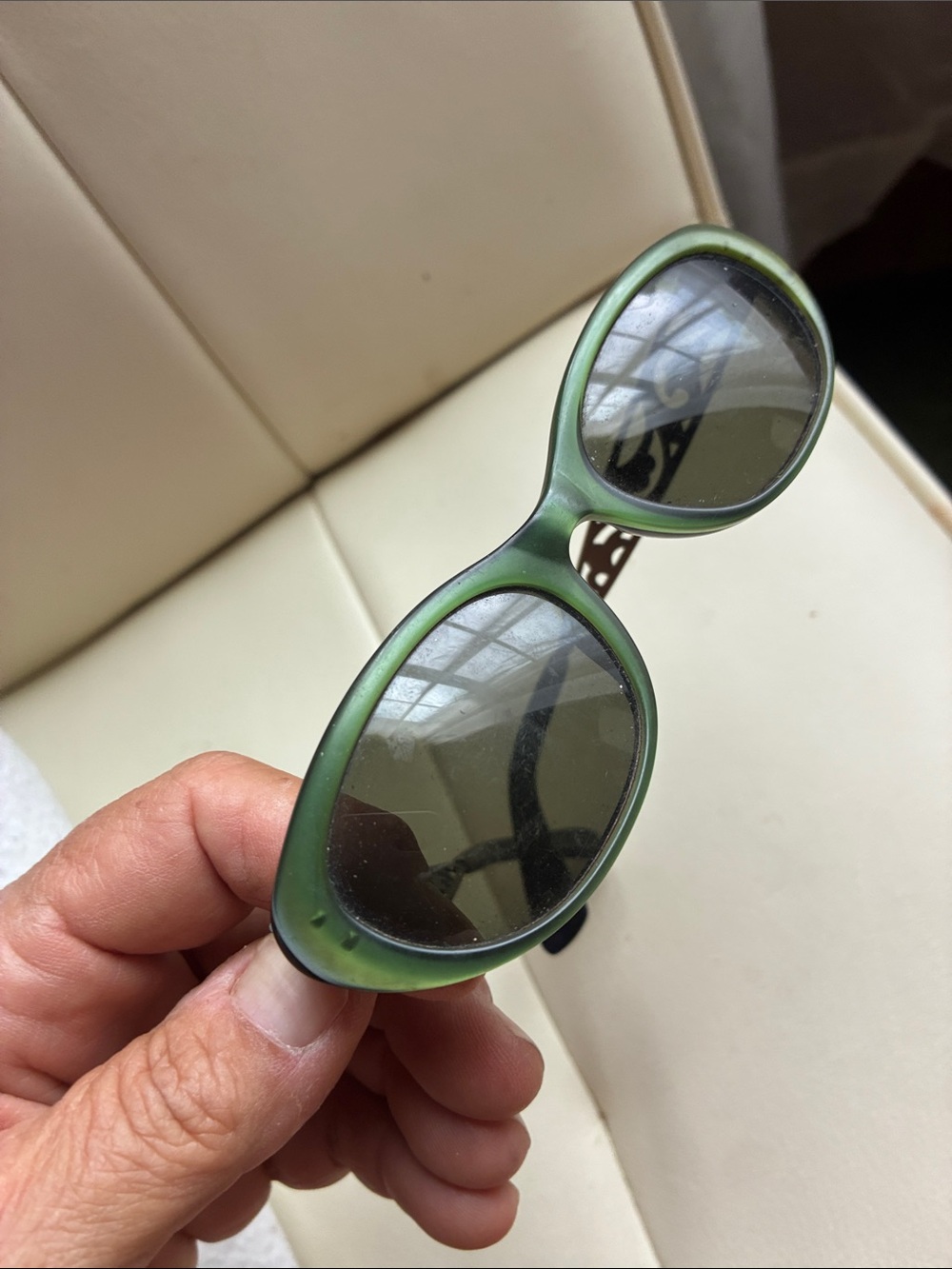 Oliver Peoples Green Oval Women's Sunglasses